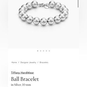 Tiffany & Co HardWear Ball Bracelet in Silver, 10 mm - 7.5 in